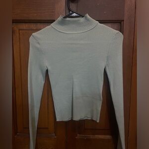 Mint green long sleeve turtle neck top. Size extra small. Never worn.